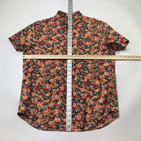 J Crew Shirt Mens M Medium Classic Floral Secret Wash Springfield Stretch Cotton - Picture 5 of 10